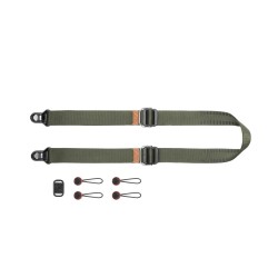 Pasek na szyję lub ramię SLIDE LITE SAGE v3 szarozielony do lekkich aparatów