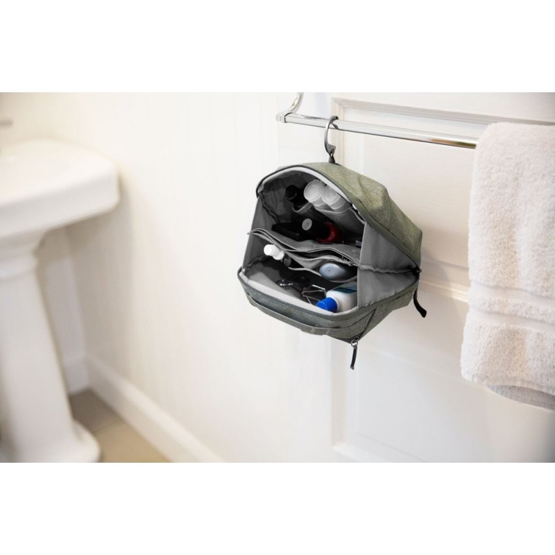 Kosmetyczka Travel Line Peak Design Wash Pouch Sage - szarozielony