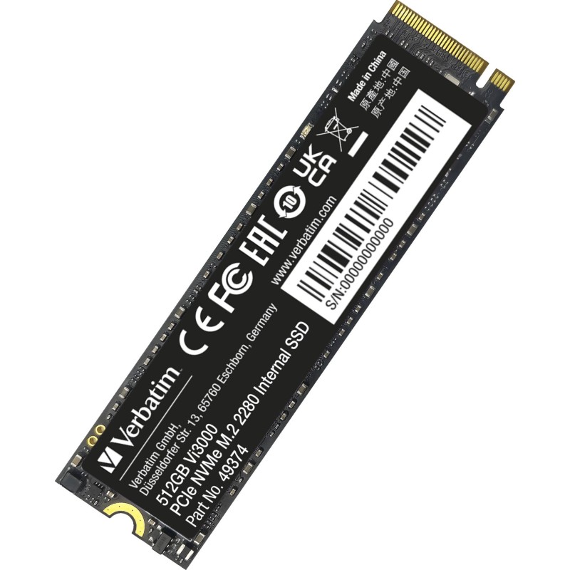 Verbatim Vi3000 M.2 SSD    512GB PCIe NVMe                  49374
