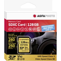 AgfaPhoto SDXC UHS II      128GB Professional High Speed U3 V90