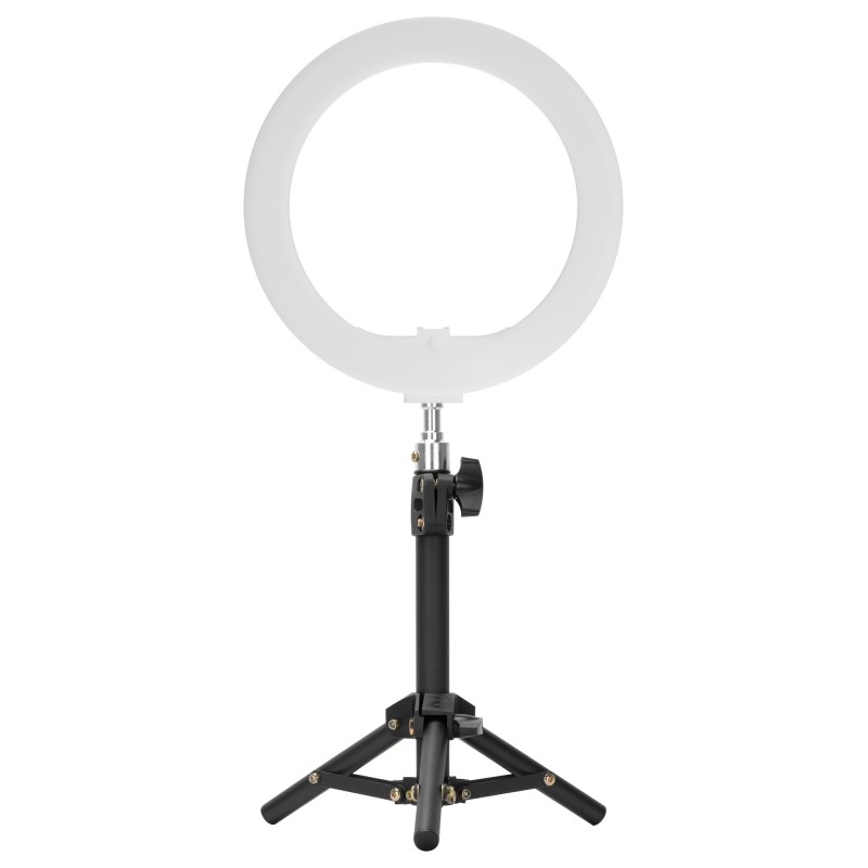 Lampa pierścieniowa LED Newell RL-10A Arctic White + statyw