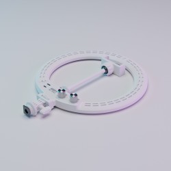 Lampa pierścieniowa LED Newell RL-10A Arctic White + statyw