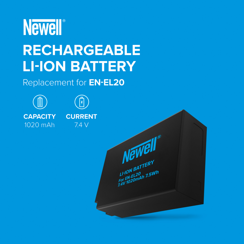 Akumulator Newell zamiennik EN-EL20 do Nikon