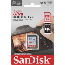 SanDisk Ultra SDXC UHS-I   128GB 140MB/s       SDSDUNB-128G-GN6IN