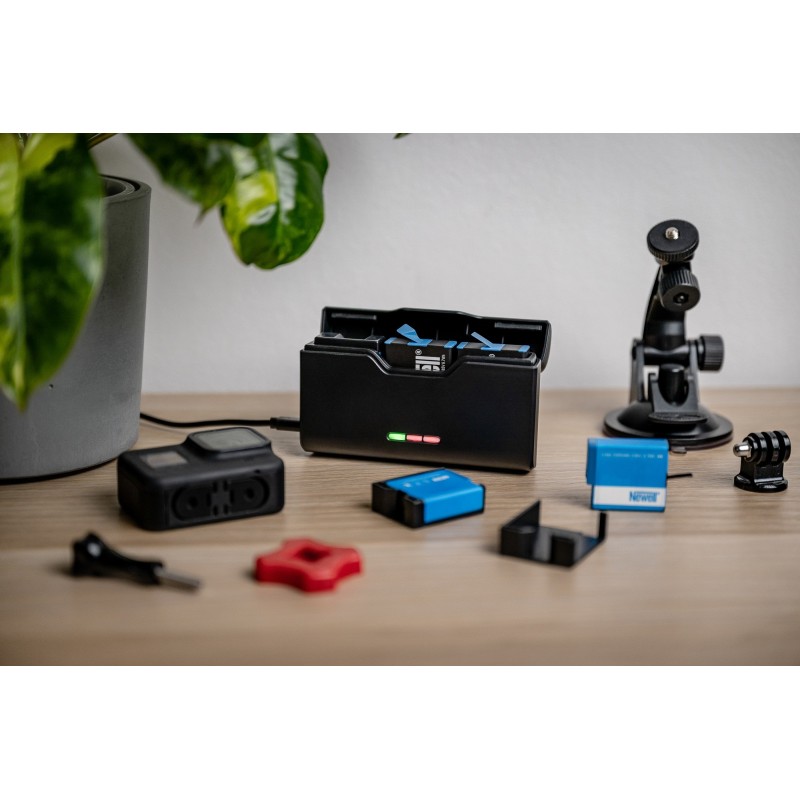 Ładowarka trójkanałowa Newell USB-C do GoPro 5 / 6 / 7 / 8 / 9 / 10 / 11