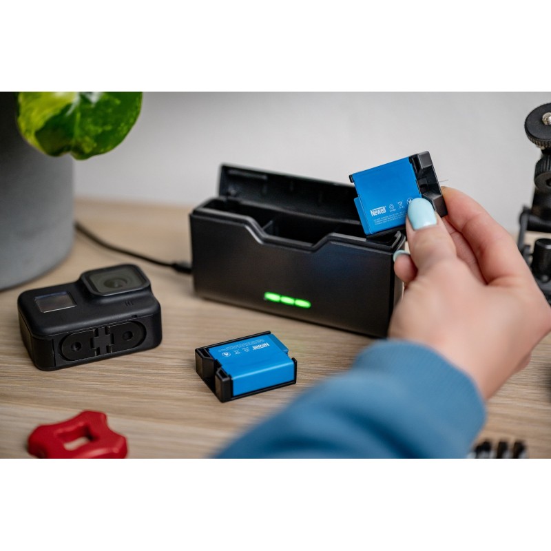 Ładowarka trójkanałowa Newell USB-C do GoPro 5 / 6 / 7 / 8 / 9 / 10 / 11