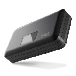 Ładowarka dwukanałowa Newell LCD z funkcją power banku i czytnikiem kart SD do akumulatorów NP-W1...