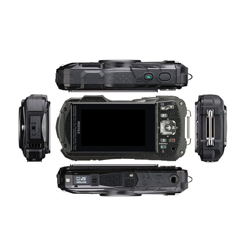 Aparat fotograficzny Pentax WG-90 Czarny z Wysokim Zoomem Optycznym o Odporności na Warunki Ekstremalne