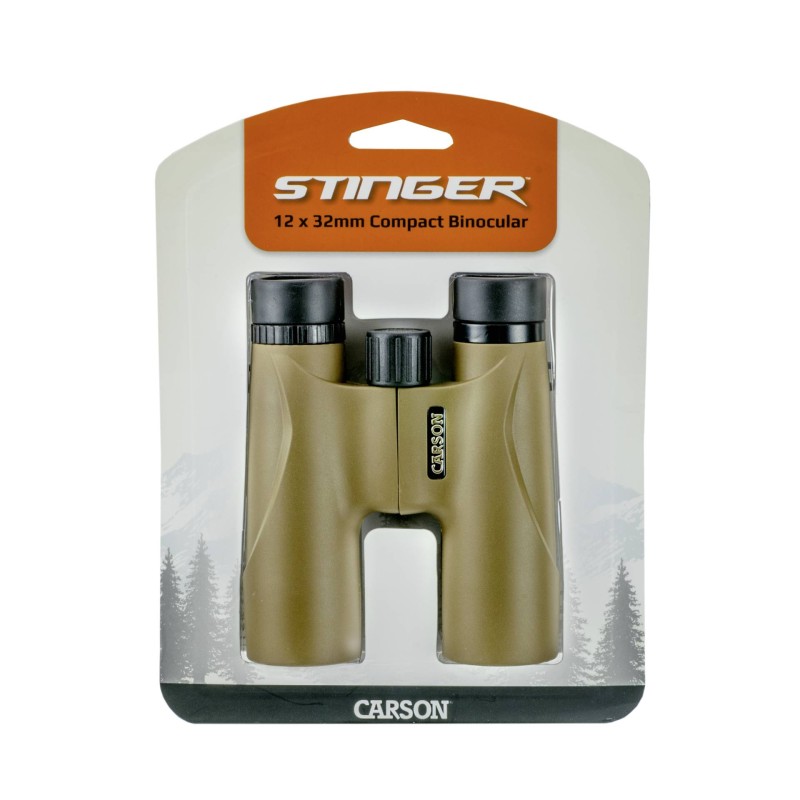 Carson Stinger 12x32 - Lornetka Terenowa Profesjonalna 12x Powiększenie, 32mm Średnica Obiektywu