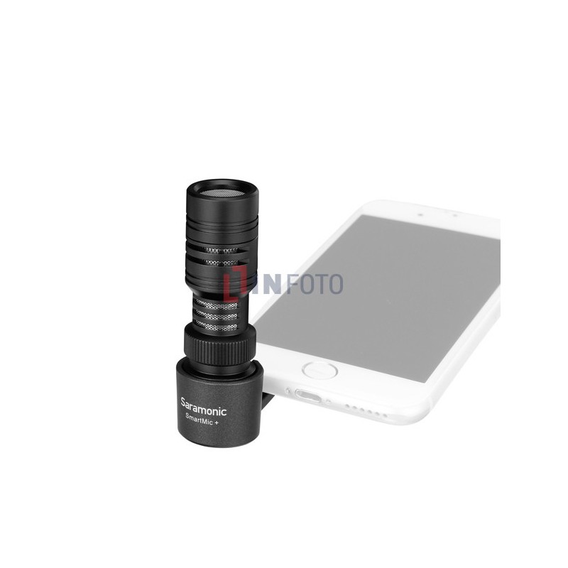 Mikrofon pojemnościowy Saramonic SmartMic+ do smartfonów ze złączem mini Jack TRRS