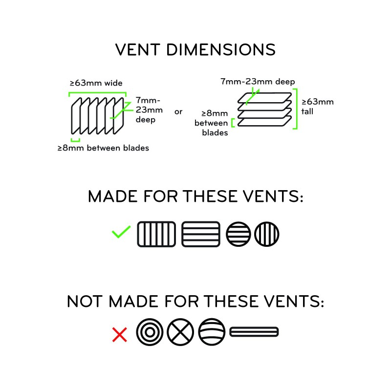 Peak Design Mobile Car Mount Vent Charging v2 - Magnetyczny Uchwyt Samochodowy Do Tel Na Kratkę z Bezp. Ładowarką v2
