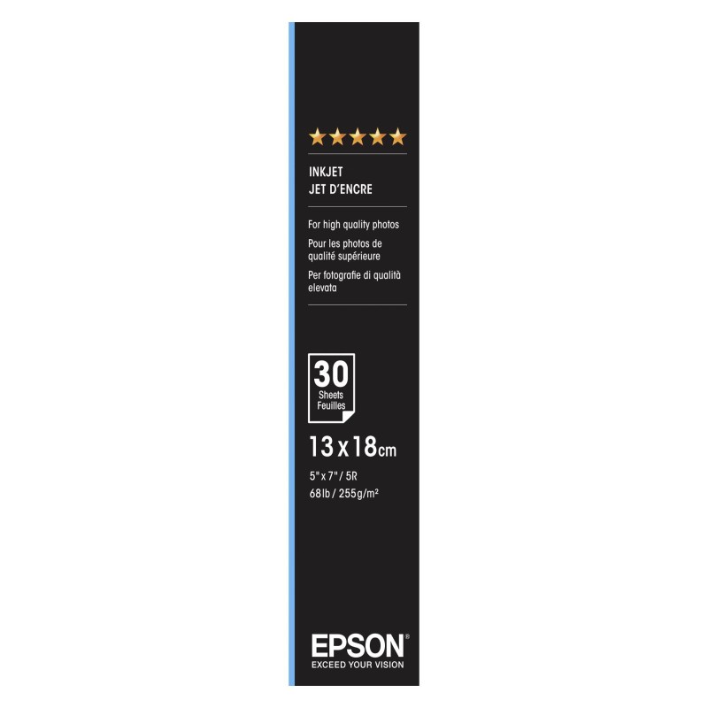 Epson Premium Glossy Photo Paper 13x18 cm, 30 kartek, 255 g