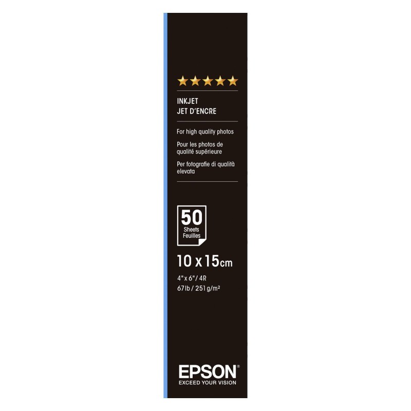 Epson Premium Semigloss Photo Paper 10x15, 50 kartek 251 g