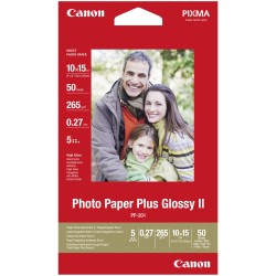 Canon PP-201 10x15 cm, 50 kartek Photo Paper Plus Glossy II 265 g