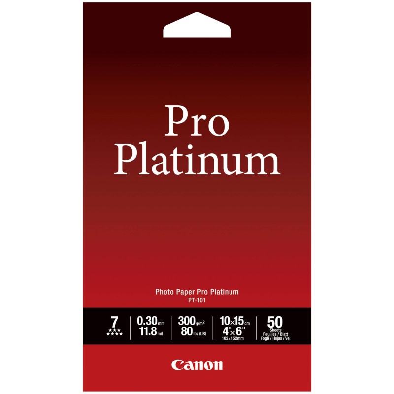 Canon PT-101 10x15 cm, 50 arkus. Photo Paper Pro Platinum   300 g
