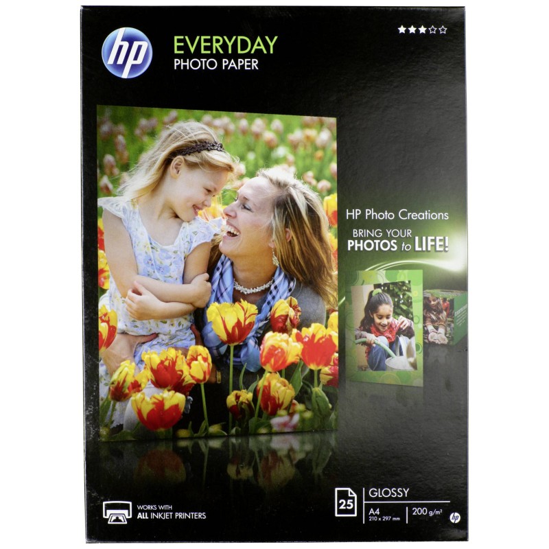 HP Fotopapier, glossy A 4 200 g, 25 kartek Q 5451 A