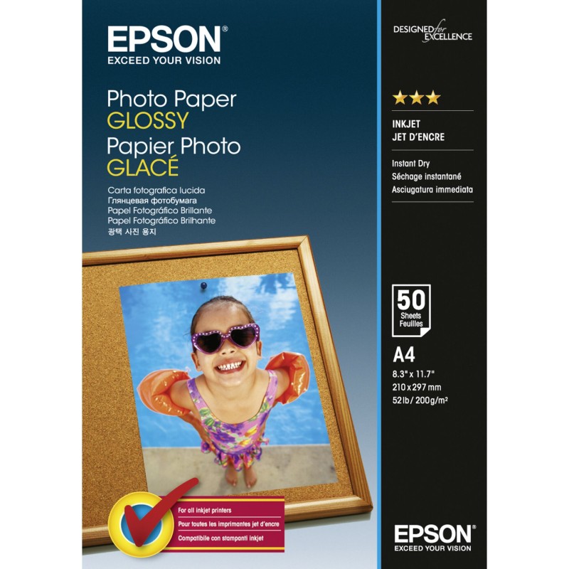 Epson Photo Paper Glossy A 4 50 kartek 200 g