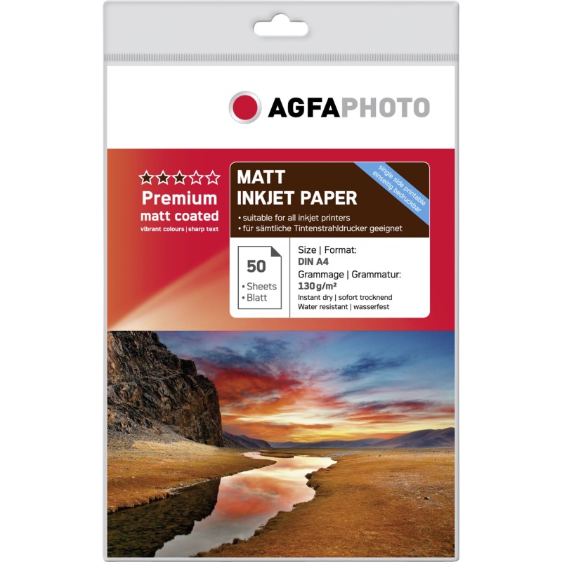 AgfaPhoto Premium Matt Coated 130 g A 4 50 kartek
