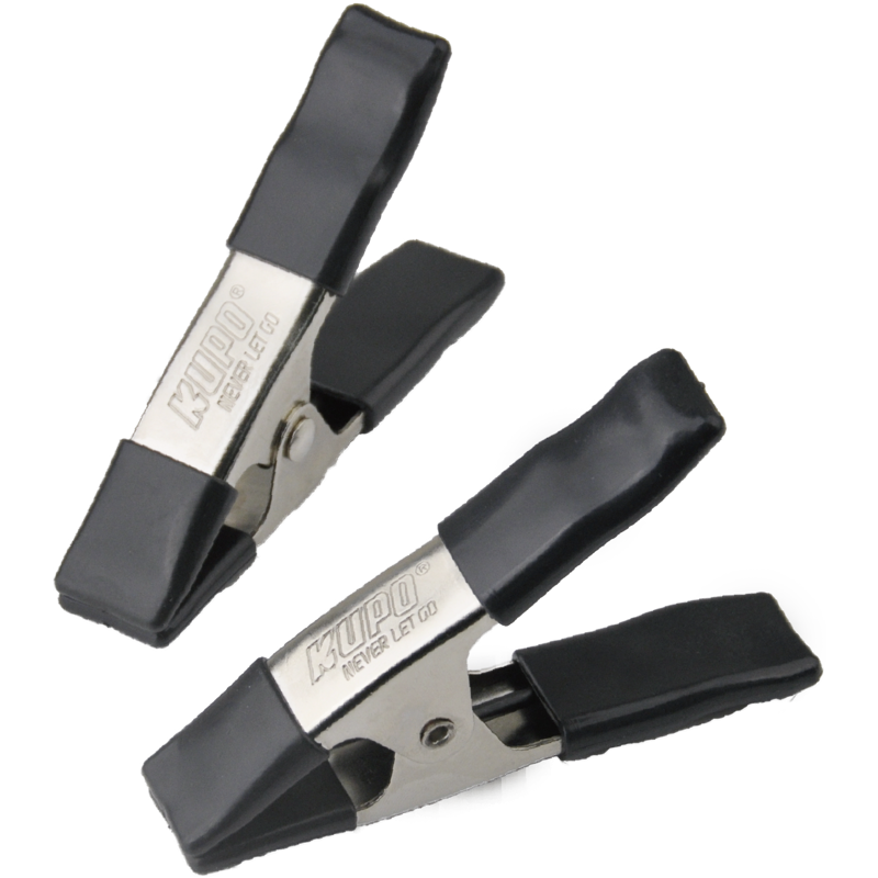 Kupo KCP-354-BK 4in Steel Spring A Clamp - Black (Set of 2)