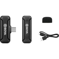 Boya BY-WM3T2-U1 - 2.4G Mini Wireless Microphone - for USB Type-C devices 1+1