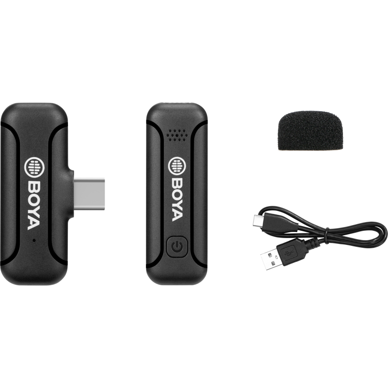 Boya BY-WM3T2-U1 - 2.4G Mini Wireless Microphone - for USB Type-C devices 1+1
