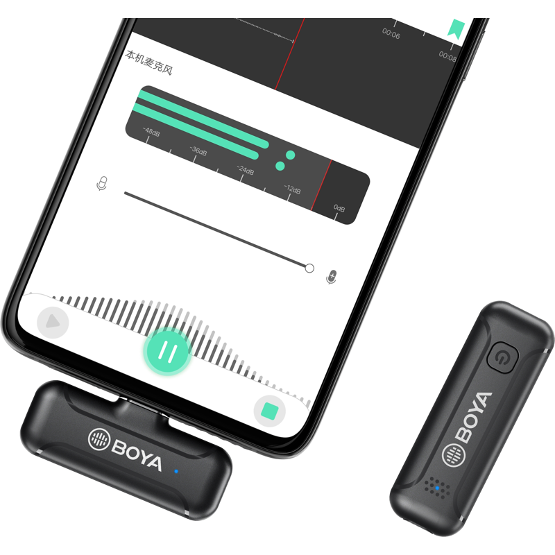 Boya BY-WM3T2-U1 - 2.4G Mini Wireless Microphone - for USB Type-C devices 1+1