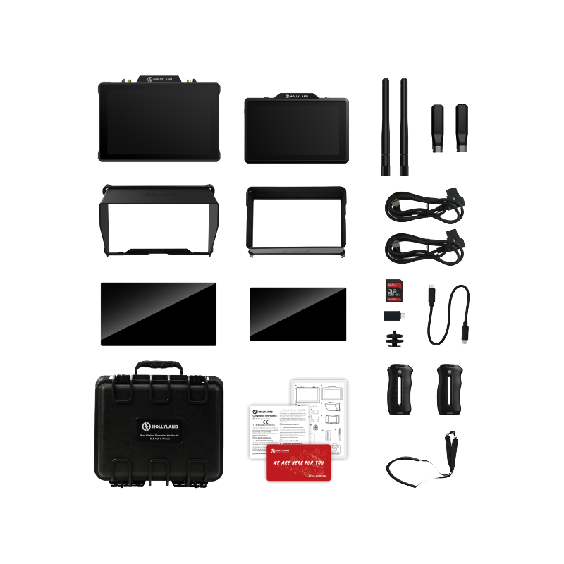 Hollyland Pyro 5 & 7 Wireless Transceiver Monitor Kit