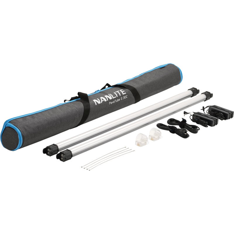 NanLite Pavotube II 30C LED RGBWW Tube Light 2 Light Kit