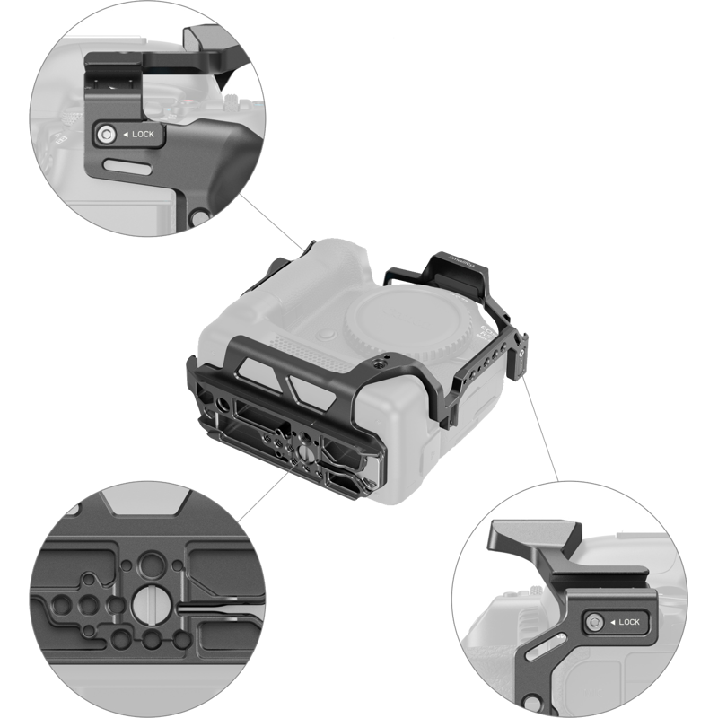 SmallRig 5092 Cage for Canon EOS R5 Mark II with Cooling Fan CF-R20EP