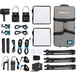 Nanlite PavoSlim 60B & Forza 60B II KIT 60B x2 + Forza 60BII - 3-Light Kit with Light Stand