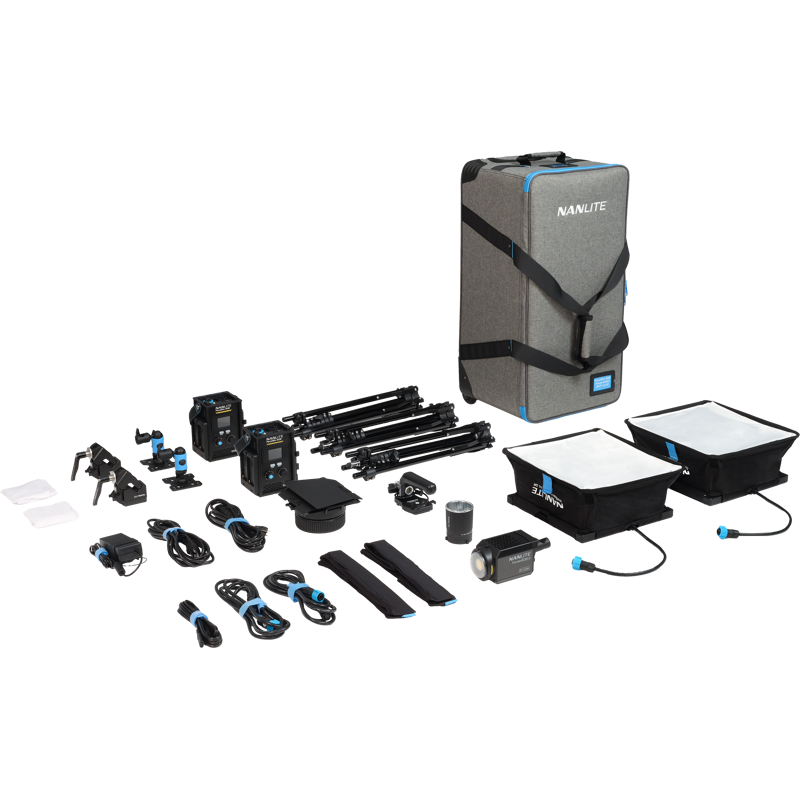 Nanlite PavoSlim 60B & Forza 60B II KIT 60B x2 + Forza 60BII - 3-Light Kit with Light Stand