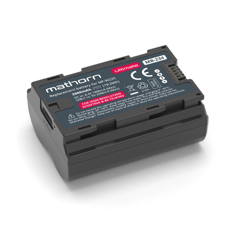 Bateria Mathorn MB-234 Ultimate 2600mAh USB-C zamiennik NP-W235