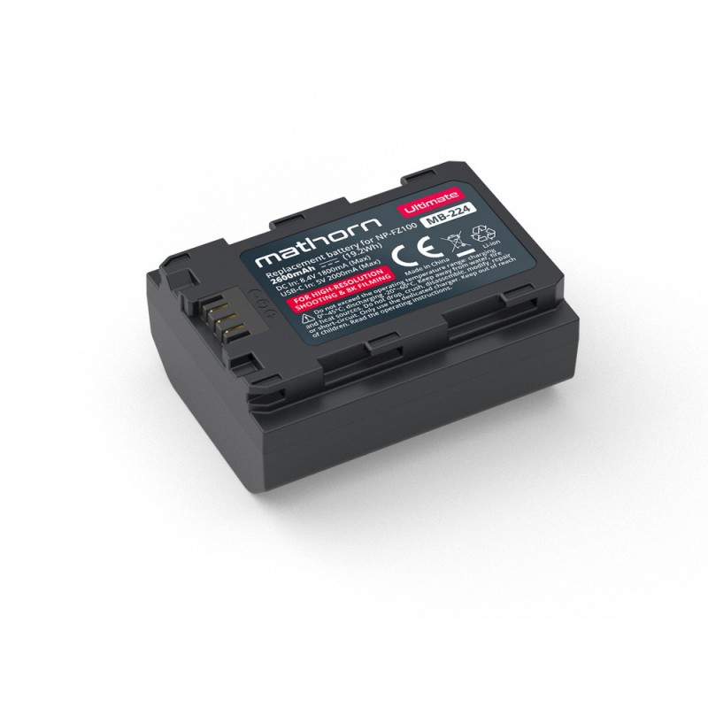 Bateria Mathorn MB-224 Ultimate 2600mAh USB-C zamiennik NP-FZ100 (Nowość!)