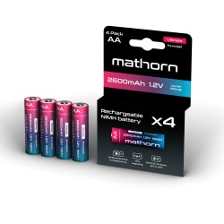 Zestaw akumulatorów Mathorn Ultimate AA NiMH 2600 mAh NiMH HR6 1.2V 4szt