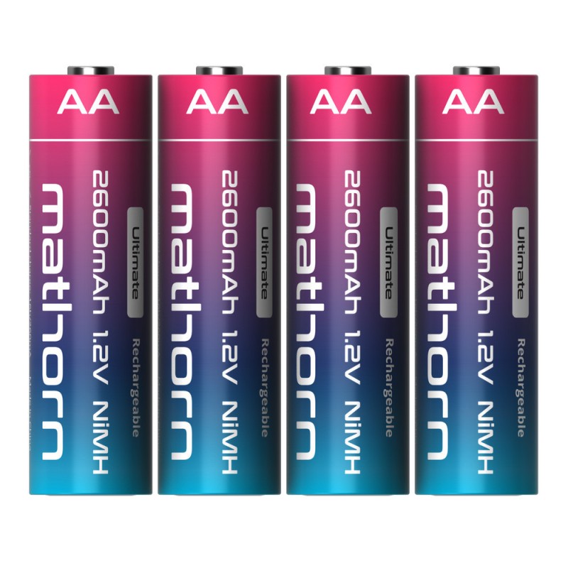 Zestaw akumulatorów Mathorn Ultimate AA NiMH 2600 mAh NiMH HR6 1.2V 4szt