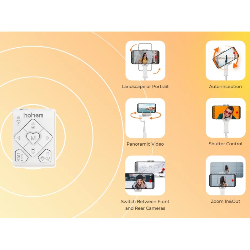 Gimbal 3in1 Do Telefonu Smartfona Hohem Isteady Q Biały