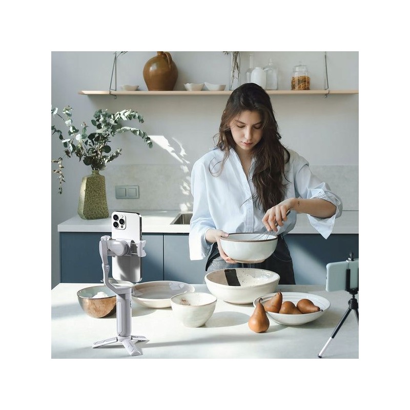 Gimbal / Stabilizator Hohem Isteady Xe Kit + Lampa Magnetyczna Led Do Telefonu / Smartfona