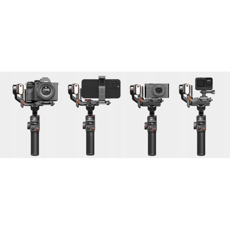 Gimbal Stabilizator Hohem Isteady Mt2 Kit + Lampa Led Ai Do Telefonu / Kamery / Aparatu Dslr Do 1,2kg