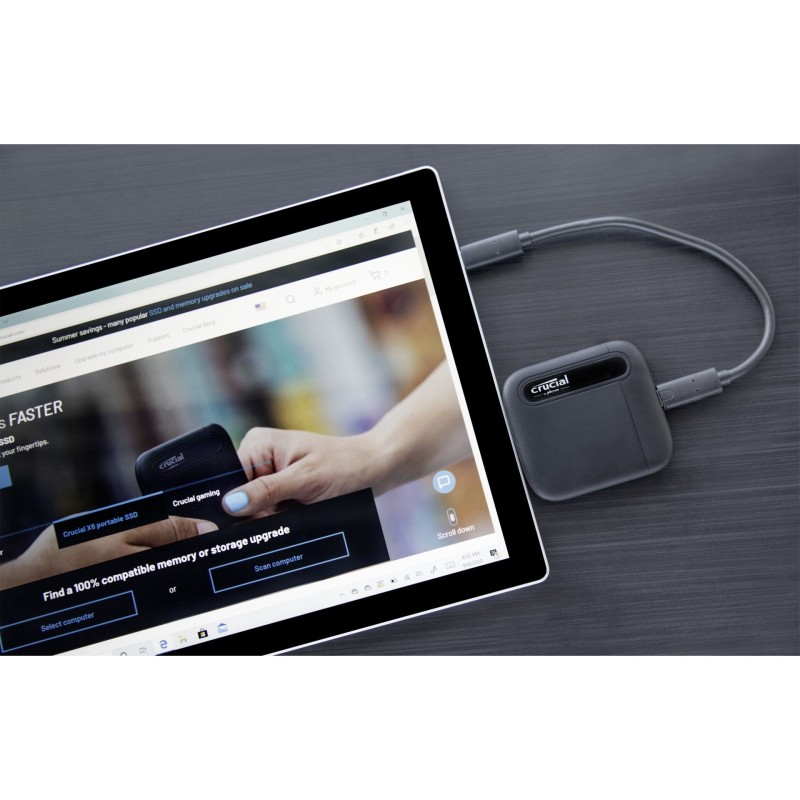 Crucial portable SSD X6    500GB USB 3.1 Gen 2 Typ-C