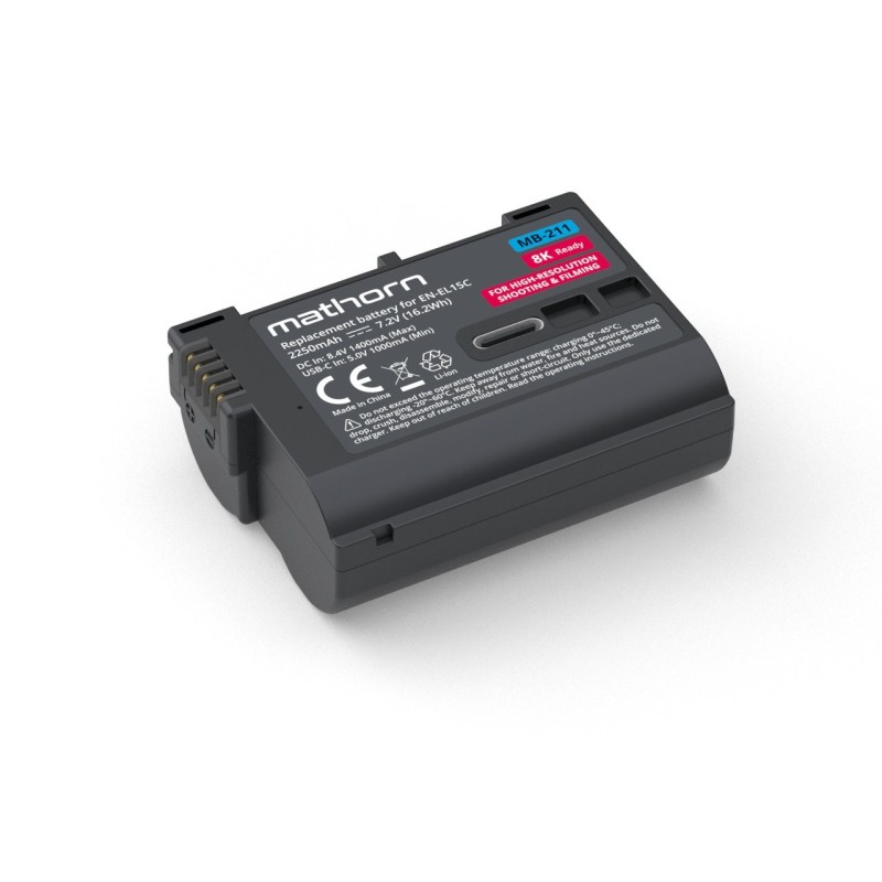 Bateria Mathorn MB-211A 2250mAh USB-C zamiennik EN-EL15C do Nikon Z8