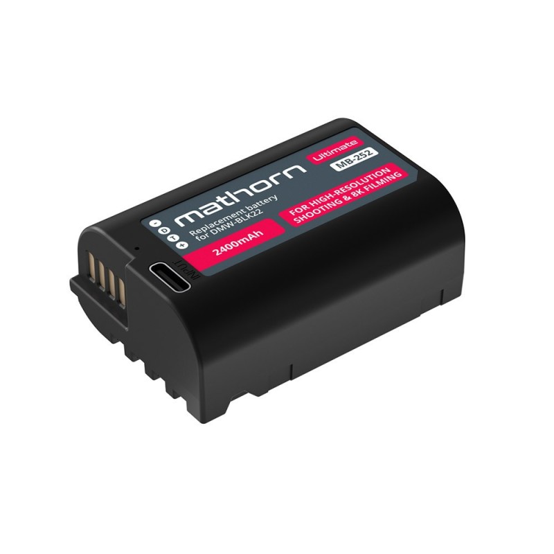 Bateria Mathorn MB-252 Ultimate 2400mAh USB-C zamiennik DMW-BLK22
