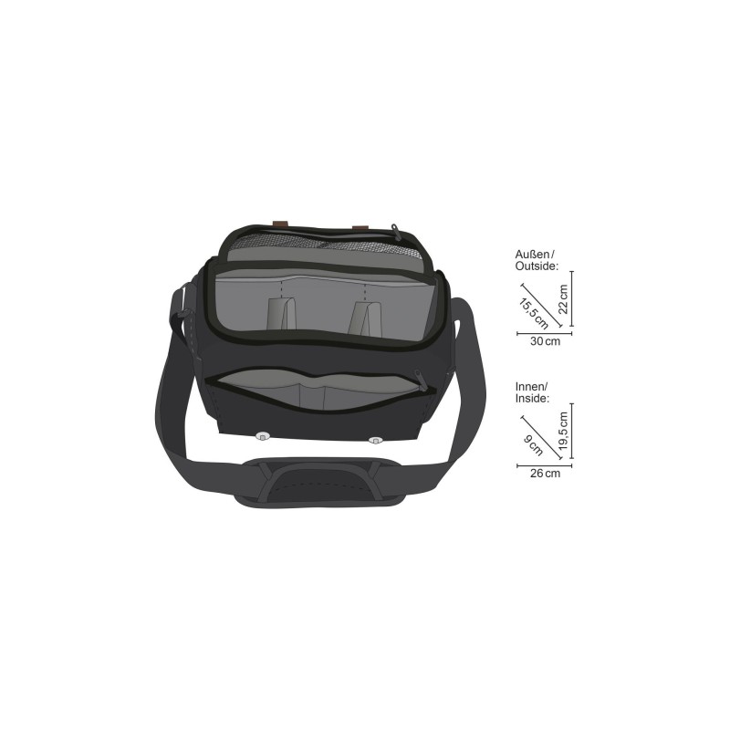 mantona torba na aparat Milano grande czarny