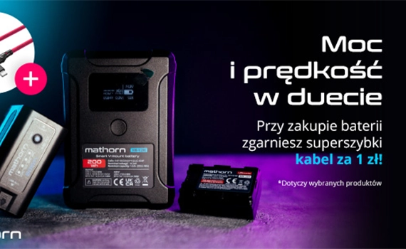 Kup baterię Mathorn i odbierz szybki kabel USB-C za 1 zł